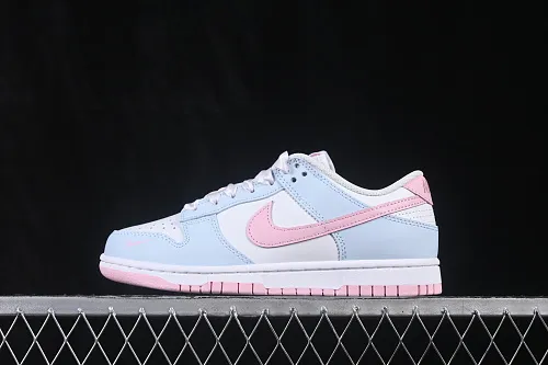 All categories Nk SB Dunk series Nk SB Dunk Low low-top sneakers Nike SB Dunk Low white, gray and pink color matching low-top casual sneakers IB3484-001